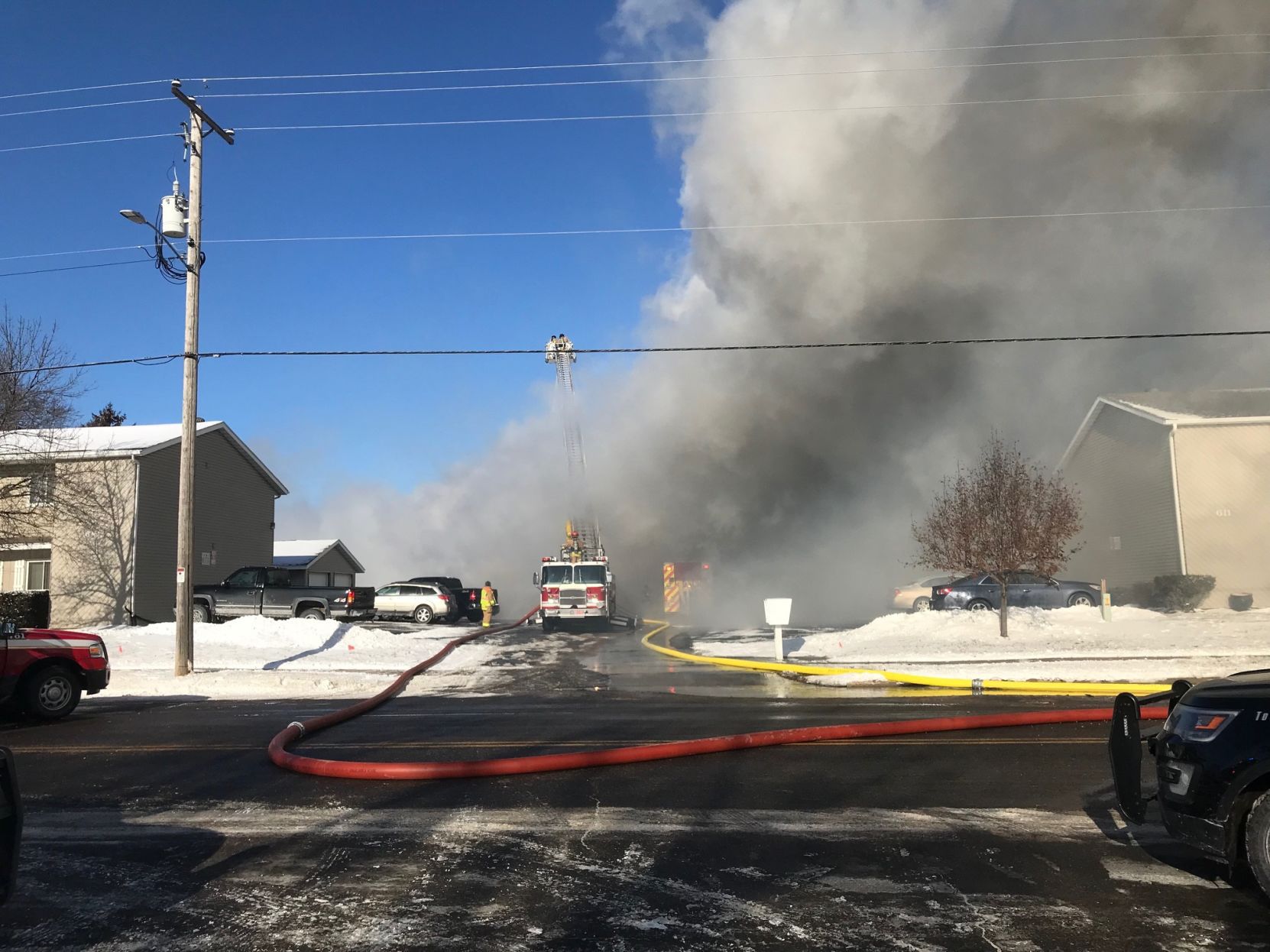Holmen apartment fire
